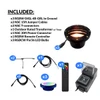 RGBCW Cast In Ground N.S.C. Well Light 3 Kit w/ Curved Grill Cover System, RGBCW Bulbs Included,2700K-5000K - OIGLK-4B-GRL-RGBCW-3
