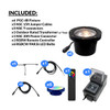 Cast In Ground N.S.C. Well Light 6 Kit w/ Open Face Cover System,  Bulbs Included - OIGLK-4B-OPN-6-RGBCW