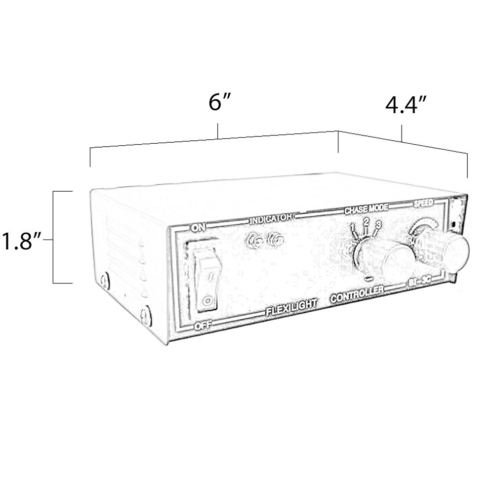 3 Function Chasing BiColor Rope Light Controller (BI3C) by AQLighting