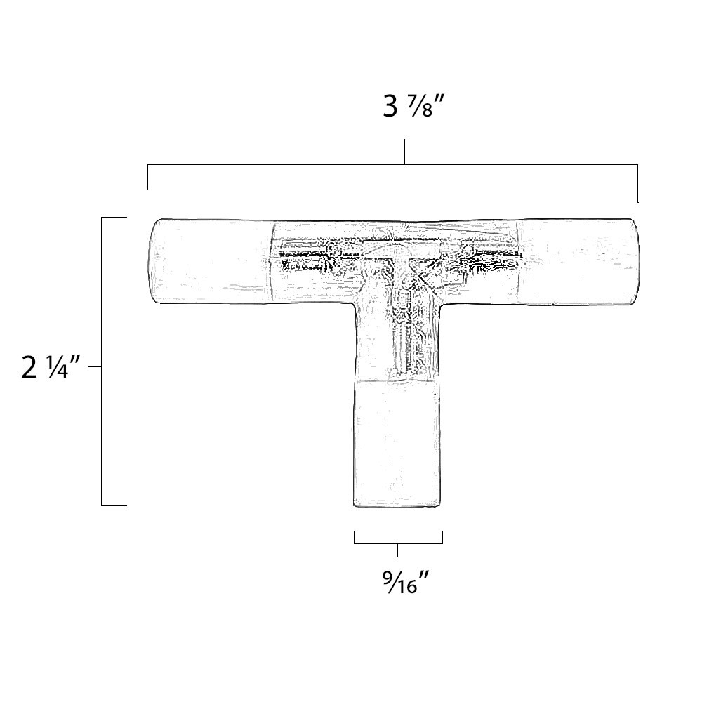 2 Wire 1/2" Rope Light Invisible "T" Connector (TCONNECT1/2) by AQL