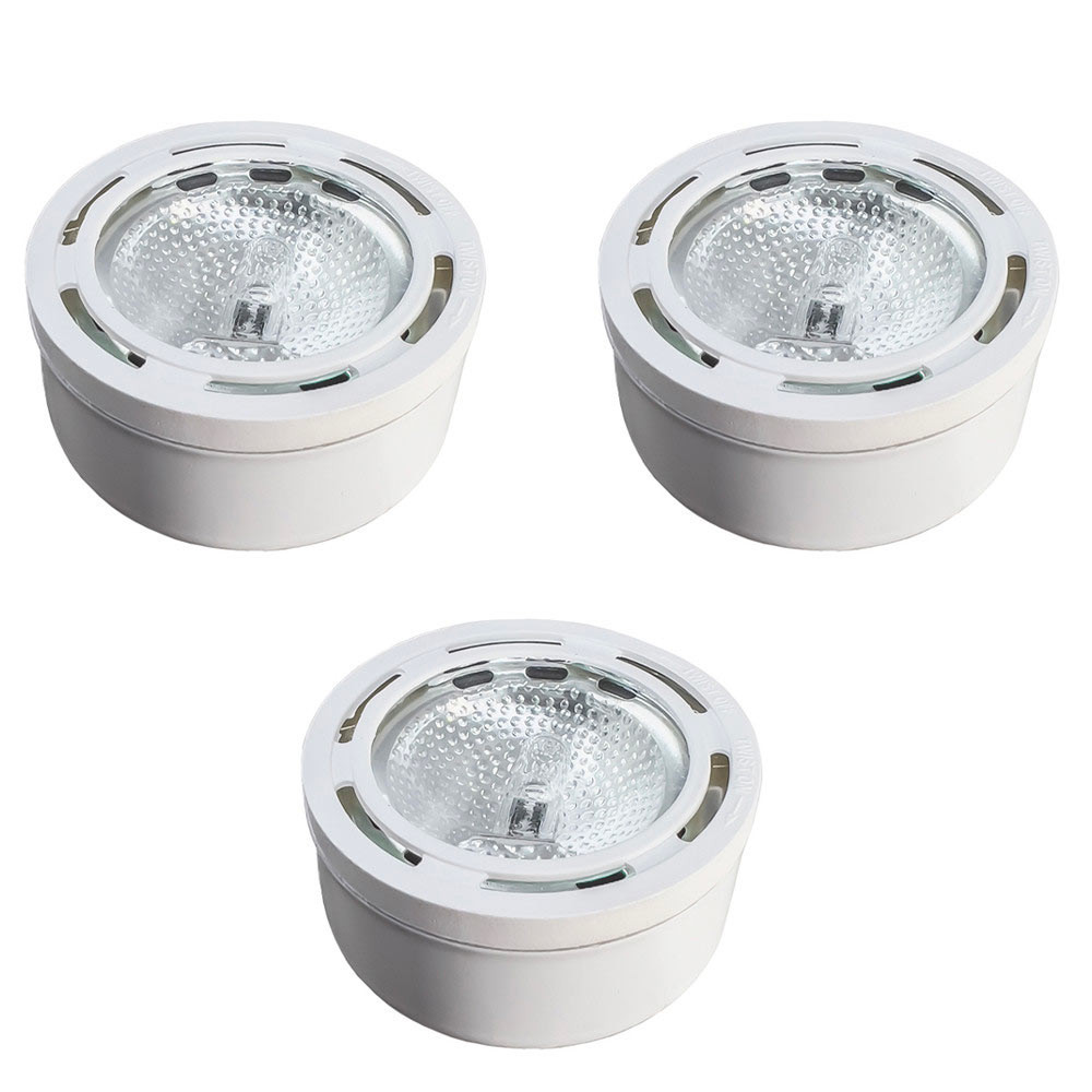 3 Halogen Under Kitchen Puck Lights AQLighting