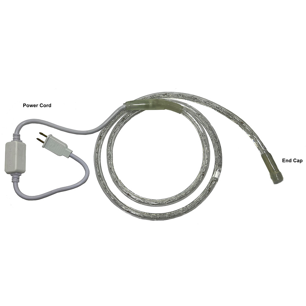 Custom Cut Cool White LED Rope Light AQLighting