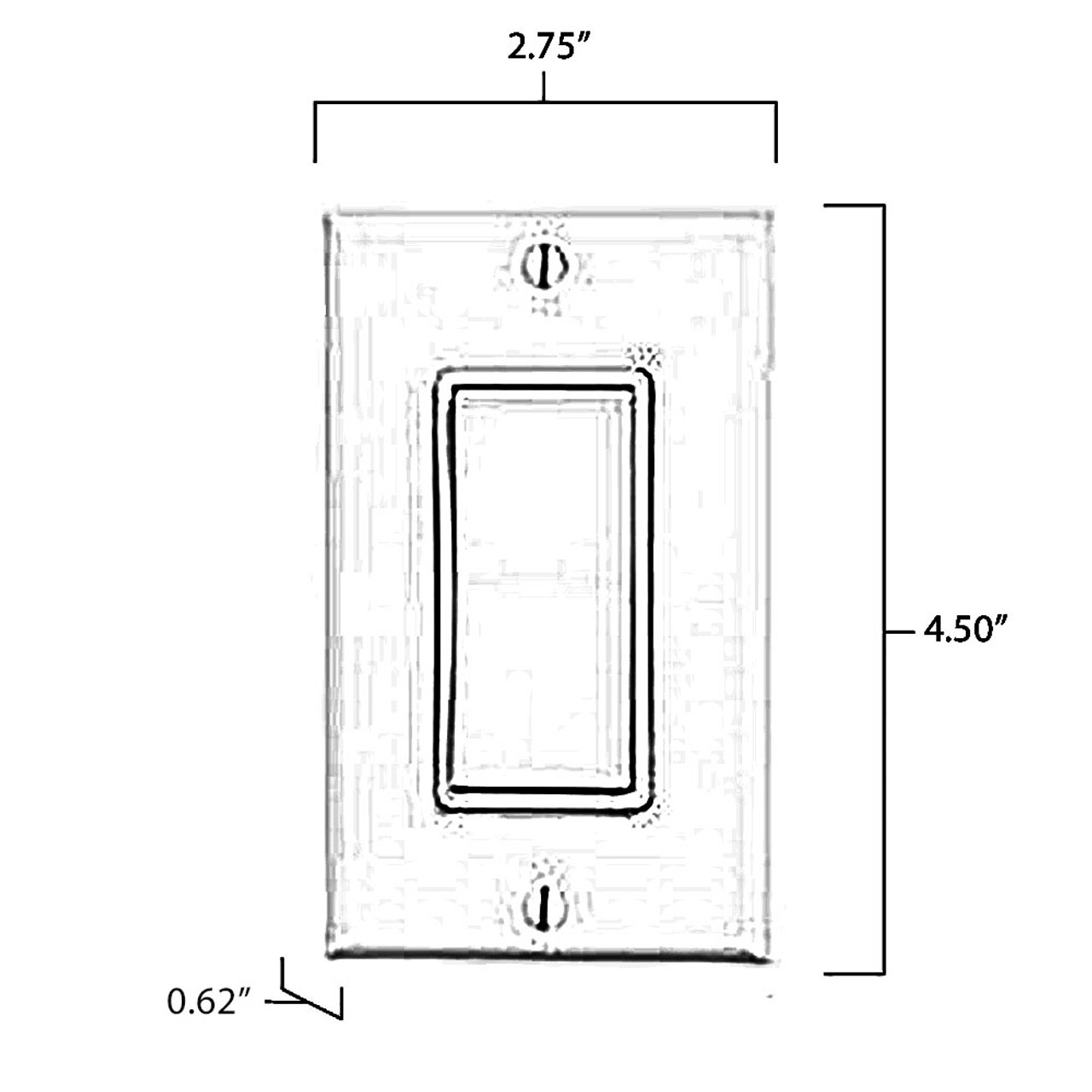 Single Rocker Decorator InWall Switch AQLighting