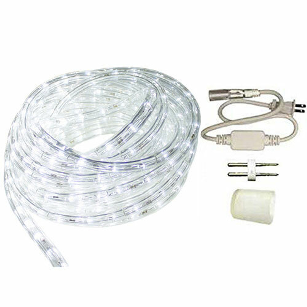 Warm Cool White Led Rope Light 50 Foot Reel Kit Aqlighting 