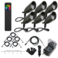 DIY 6 Light Spotlight Outdoor Kit Main View