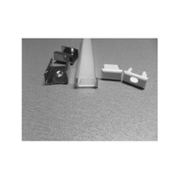 Tape Light Channel Accessories Kit For MS-ALU006 - 2 End Caps & 2 Mounting Brackets