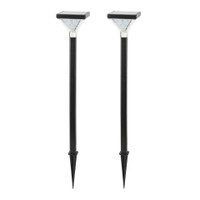 Luxor Solar Pathway Light Black – 2PK