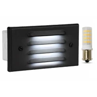 12 Volt Recessed Step Light 4 Louver Included LED Bulb