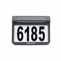 Solar Address Wall Plaque Light