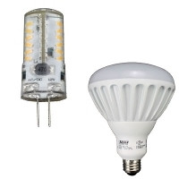 Bright Incandescent and LED Light Bulbs