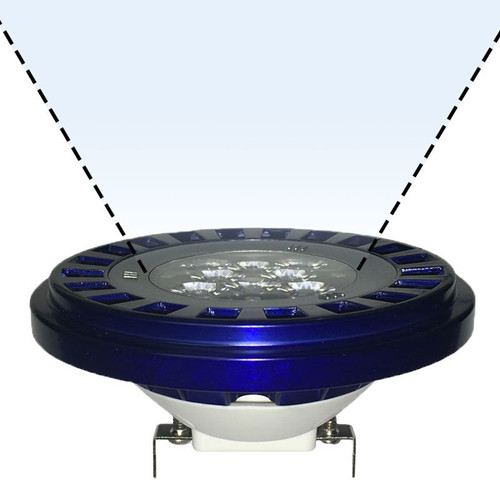 Cool White Flood Beam Spread Diagram