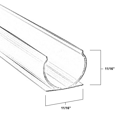 1/2 Rope Light Clear Mounting Channel - RLA-CHN