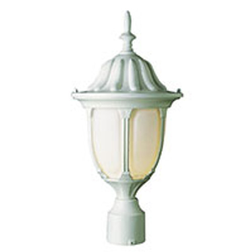 Outdoor 1-Light Post Lantern 4042WH (shown in white)