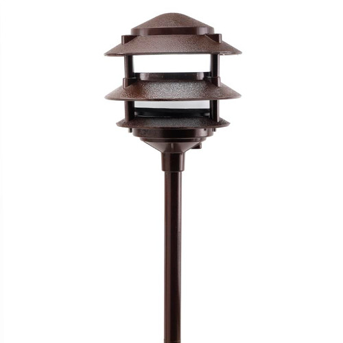 Aluminum 3 Tier LED Pagoda Light Post | AQLIGHTING