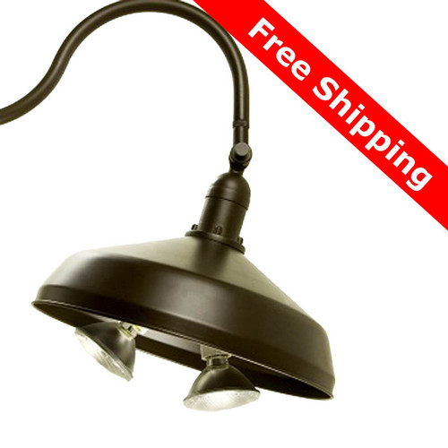 Dual Socket Outdoor Gooseneck Barn Lights Aqlighting