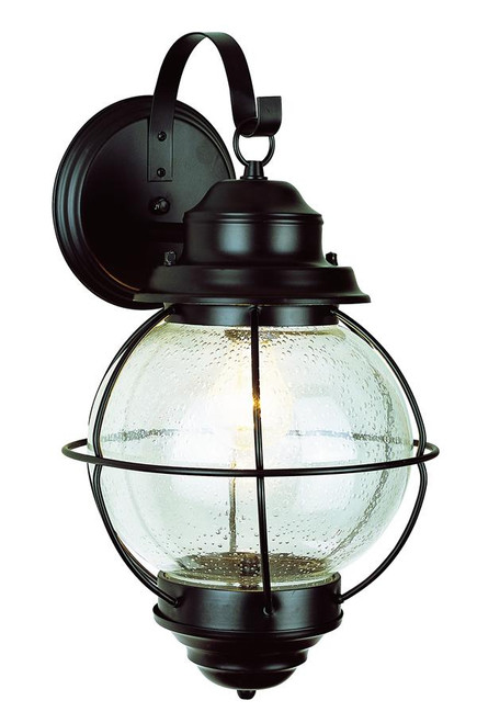 1 Light Outdoor Onion Wall 69904BK Black