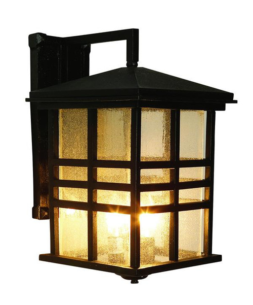 3 Light Outdoor Wall Mount 4637BK Black