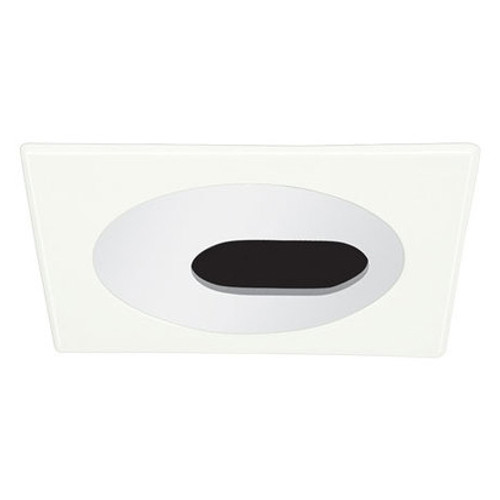 White 120V 4" PAR20 Square Slot Aperture Trim C443