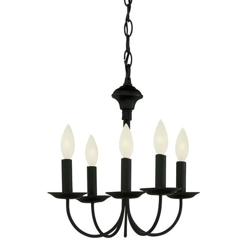 5 Light Black Chandelier 9015BK