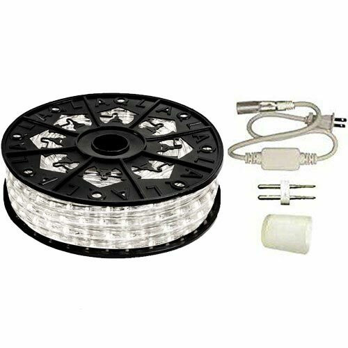 LED Rope Lights - 150' Cool White LED Rope Light Commercial Spool, 120 Volt