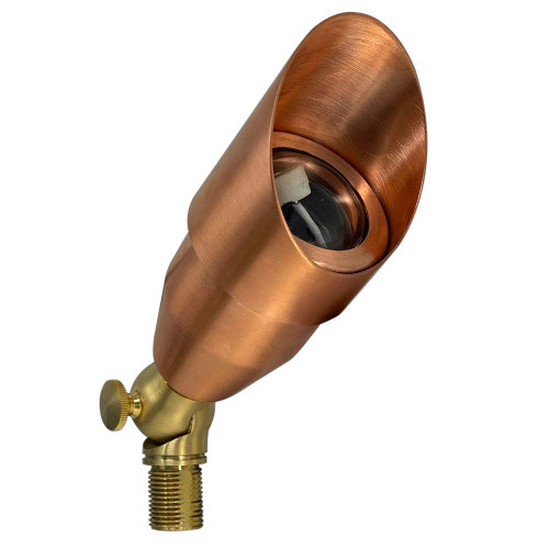 Brass Spotlight, Adjustable Swivel , No Splice Connect (NSC) Wiring (PSDX-K008), Landscape Lighting w/ NSC, Easy DIY Installation - OSF-008