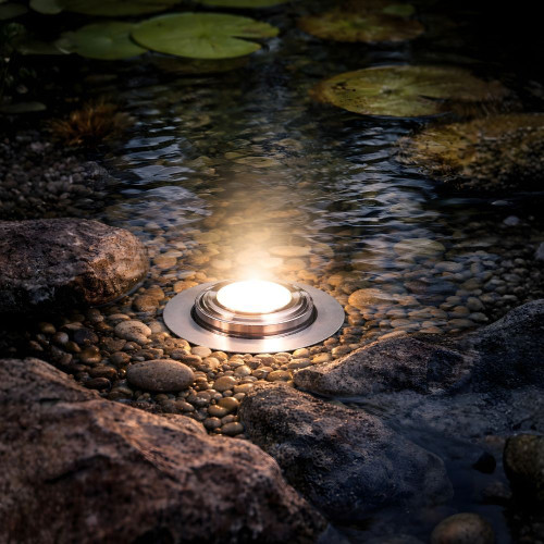 2" LED Underwater-3000K-LG Round-30FT Wire