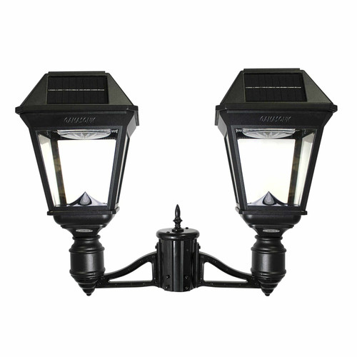 Imperial III Commercial Solar Double Post Light with Dual Color Temperature and 3″ Fitter