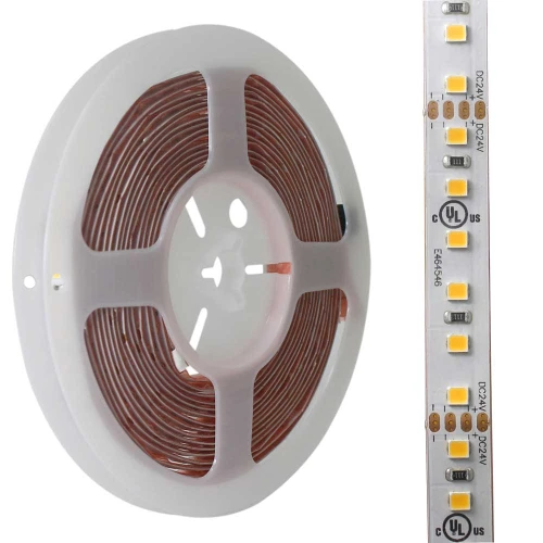 24V High Output Dimmable Cool White SMD2835 Waterproof LED Tape Light - 16.4' Spool