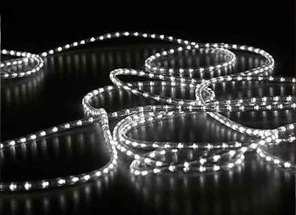 Custom Cut White LED Rope Light Warm Cool or Moon White