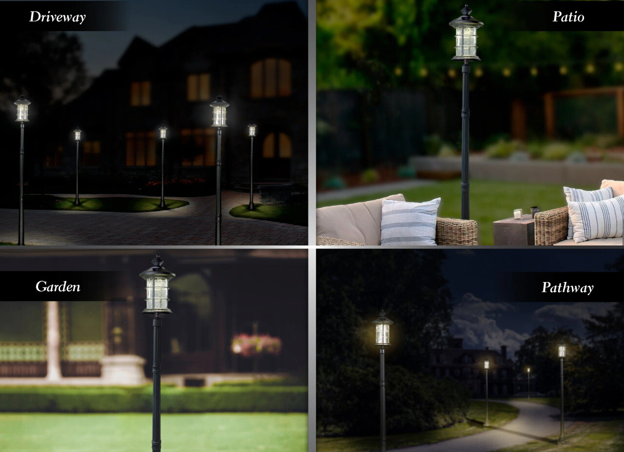 Front View Of Lamp Post Base