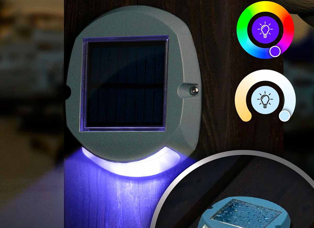 LED Portland Smart Solar Driveway/Wall Light Main Image