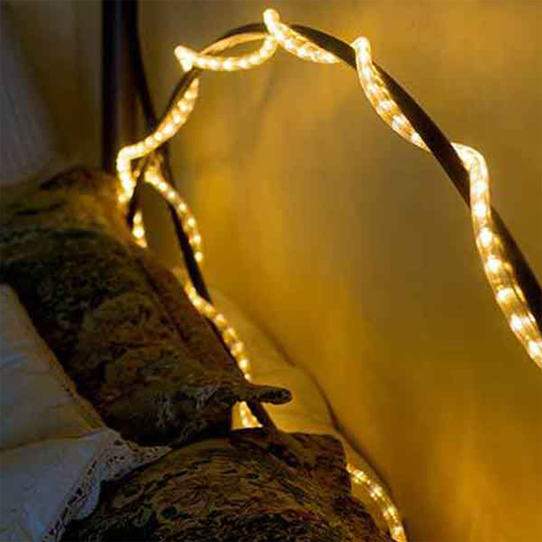 50ft Reel - 12V LED Dimmable Warm White Rope Light - RLR-F3-12V-WW