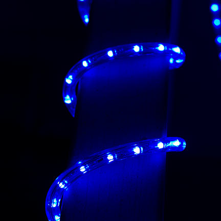 150ft Reel, 120V Endura Rope Dimmable LED IP65 Waterproof Blue Light, Flexible Lighting, Cuttable, Best Warranty In Industry - RLR-END-BLU
