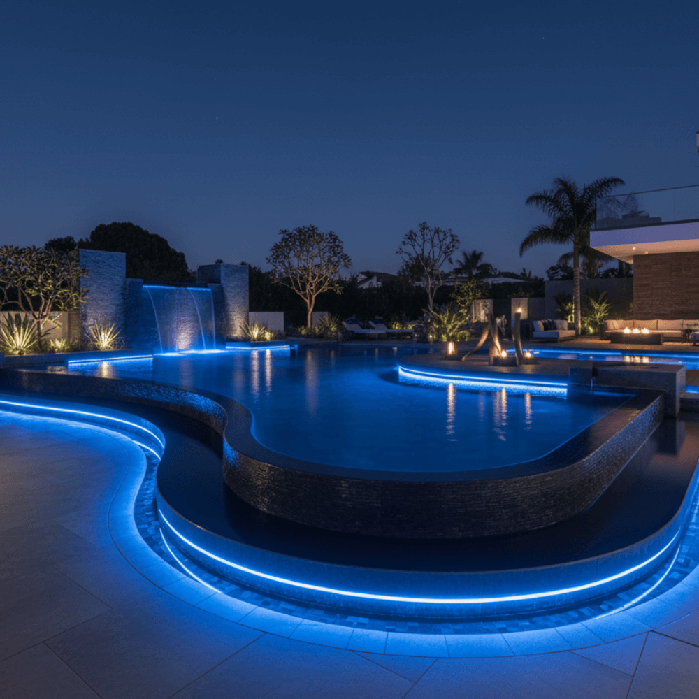 150ft Reel, 120V Endura Rope Dimmable LED IP65 Waterproof Blue Light, Flexible Lighting, Cuttable, Best Warranty In Industry - RLR-END-BLU