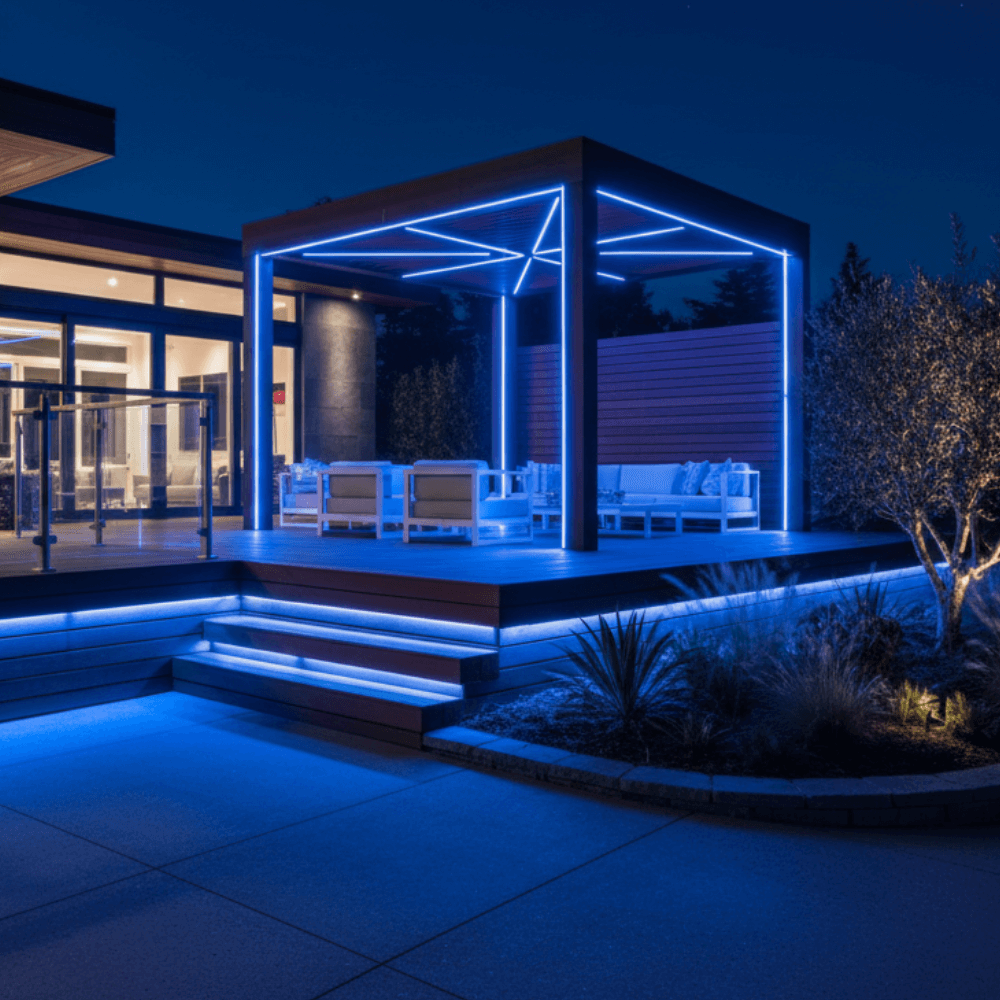 150ft Reel, 120V Endura Rope Dimmable LED IP65 Waterproof Blue Light, Flexible Lighting, Cuttable, Best Warranty In Industry - RLR-END-BLU