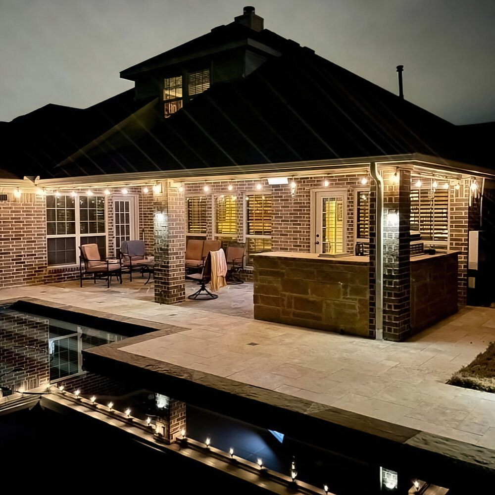 Outdoor String Light In Scene Outdoor String Light In Scene