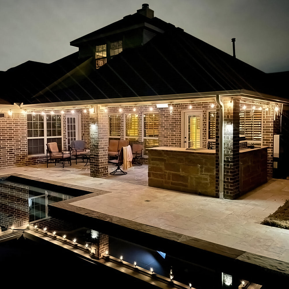 Outdoor String Light In Scene