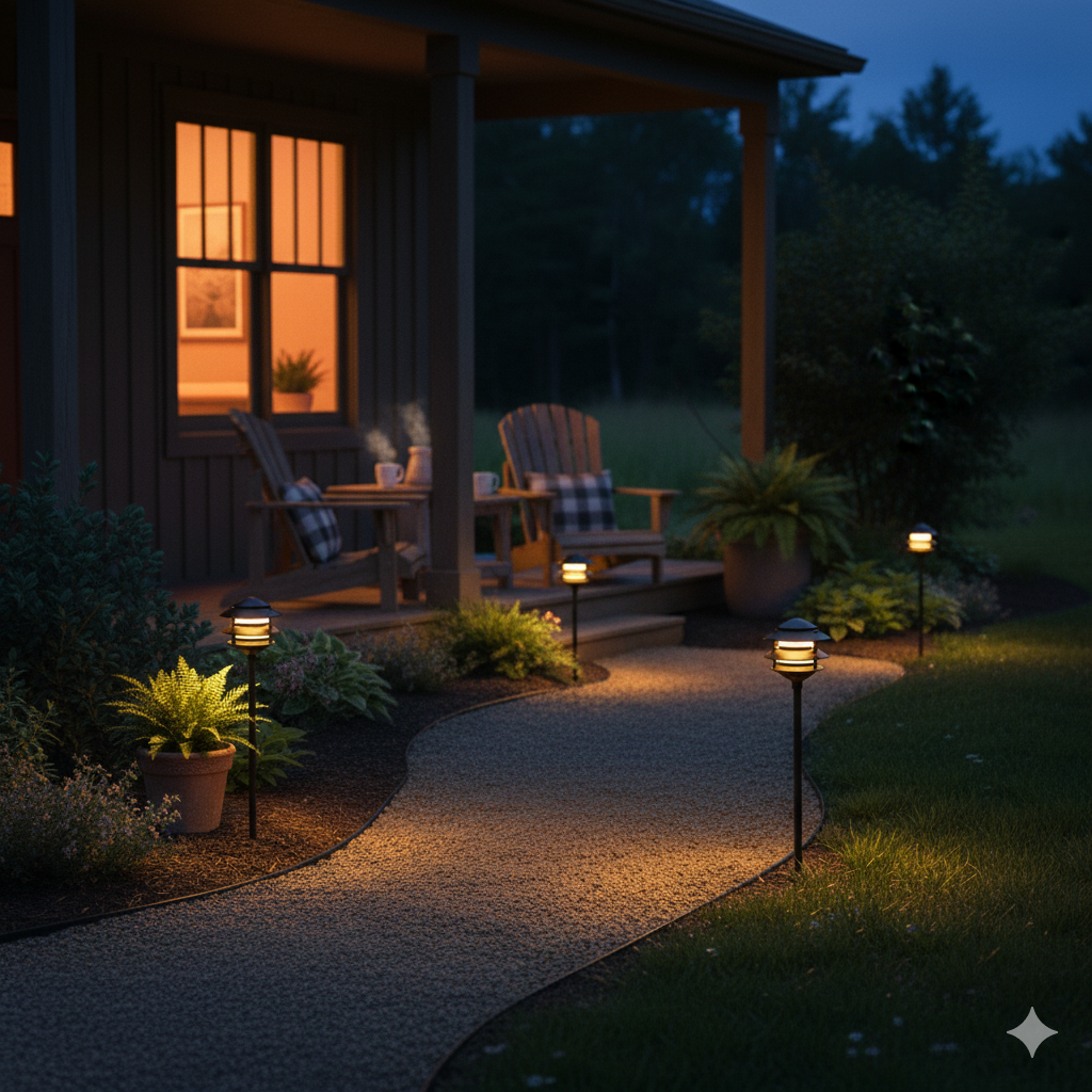 12V / 120V LED Cast Aluminum 3 Tier Pagoda Light - LED-PAT3R