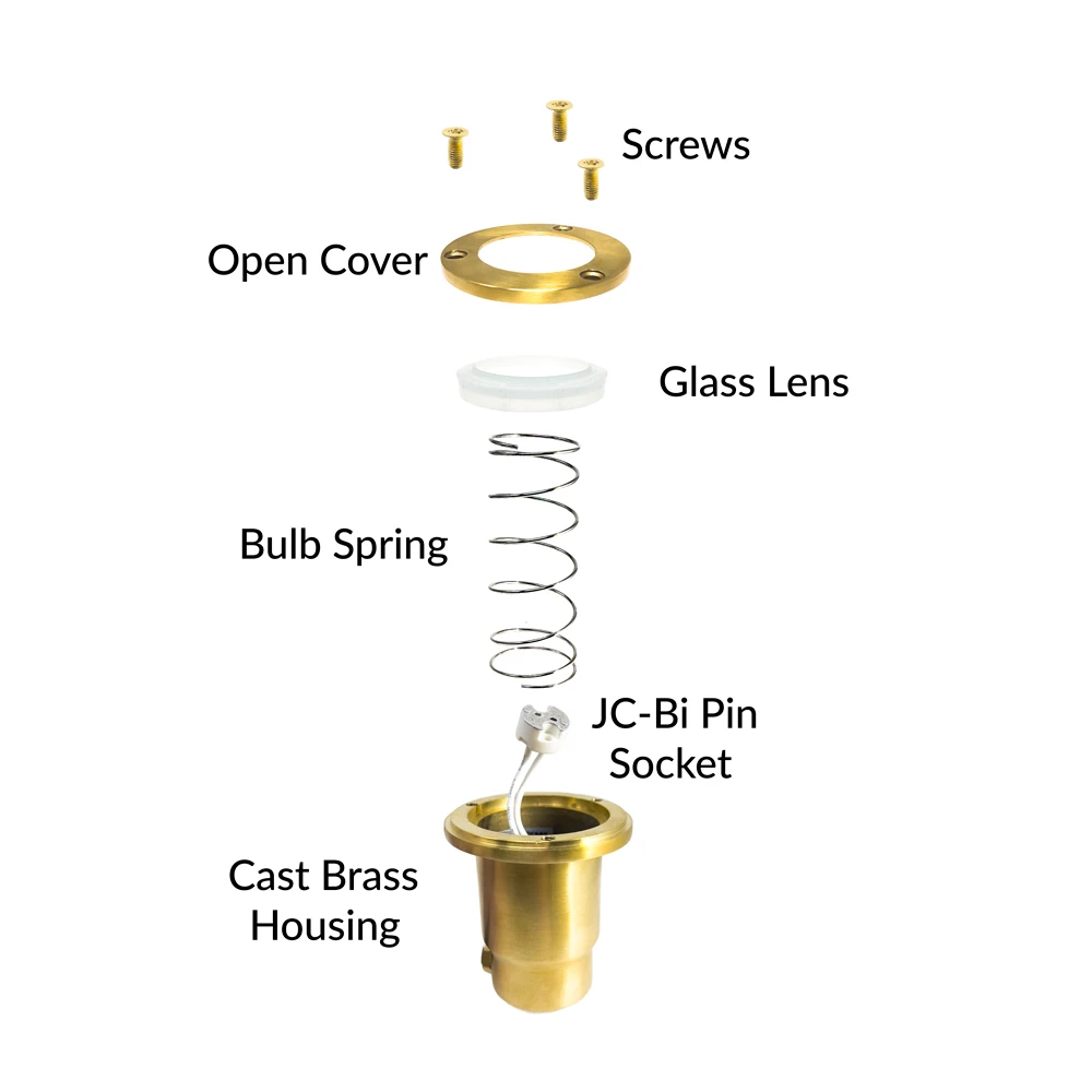In Ground Well Light Assembly Diagram