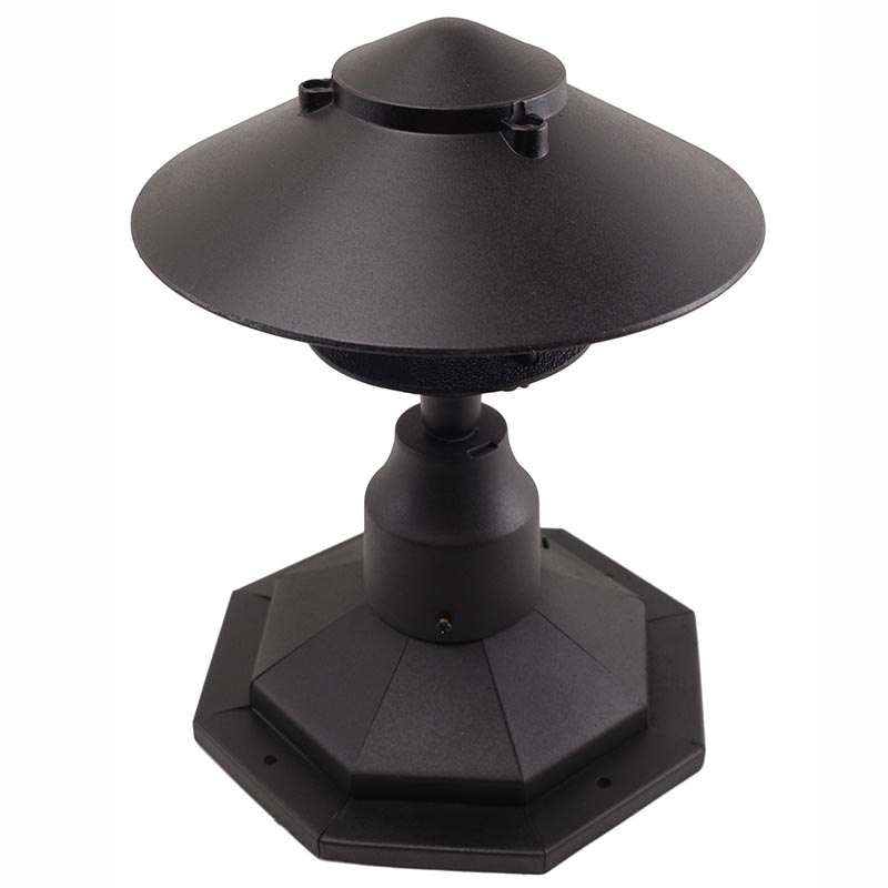 LED 3 Tier Pagoda Post Light LED-PPC351 in Black with PP12 Base