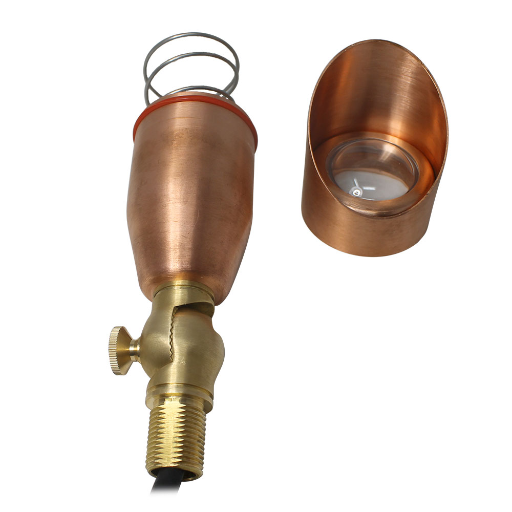 Brass Lifetime LED Landscape Lighting Kit, LED Bulbs Included- 10 Spot