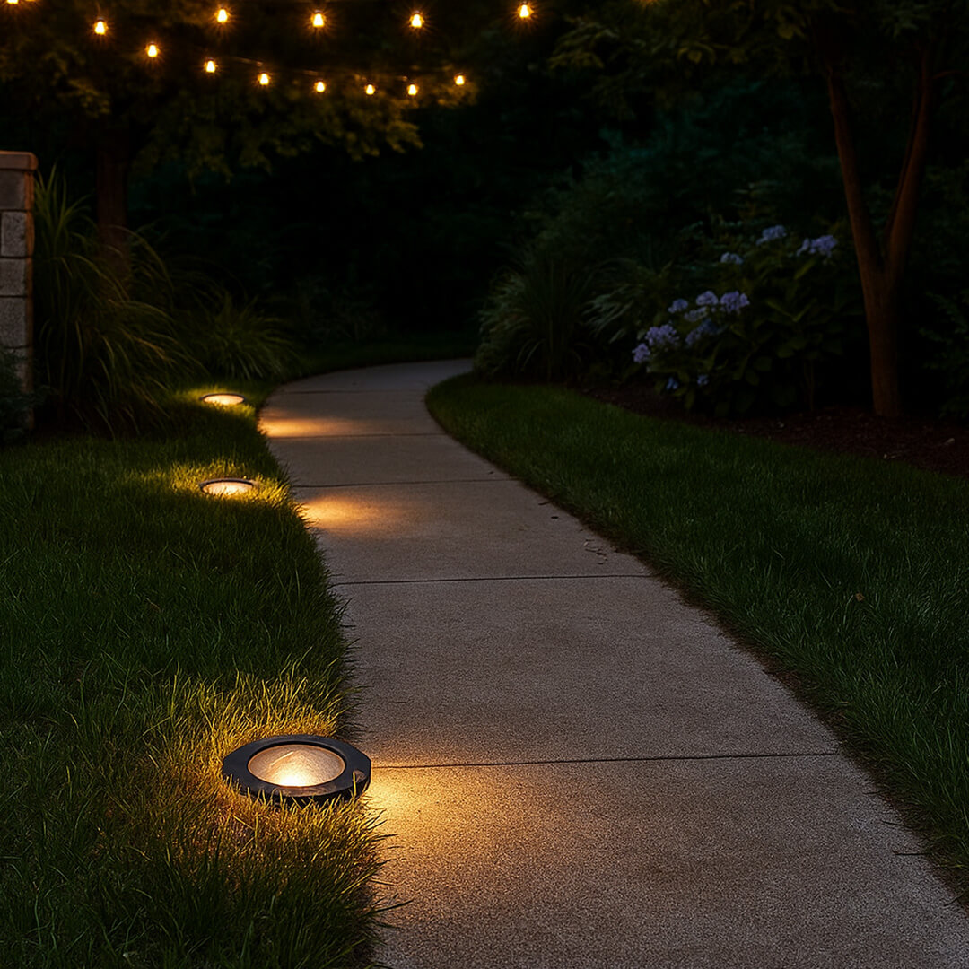 12V Composite Adjustable Enclosed In Ground Well Light - PGC4B-OP