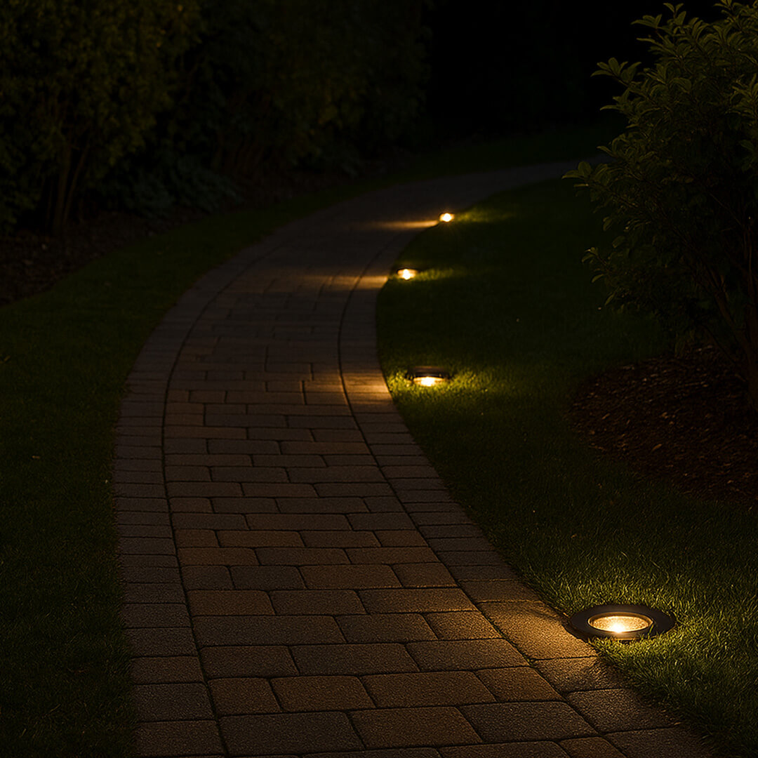 12V Composite Adjustable Enclosed In Ground Well Light - PGC4B-OP