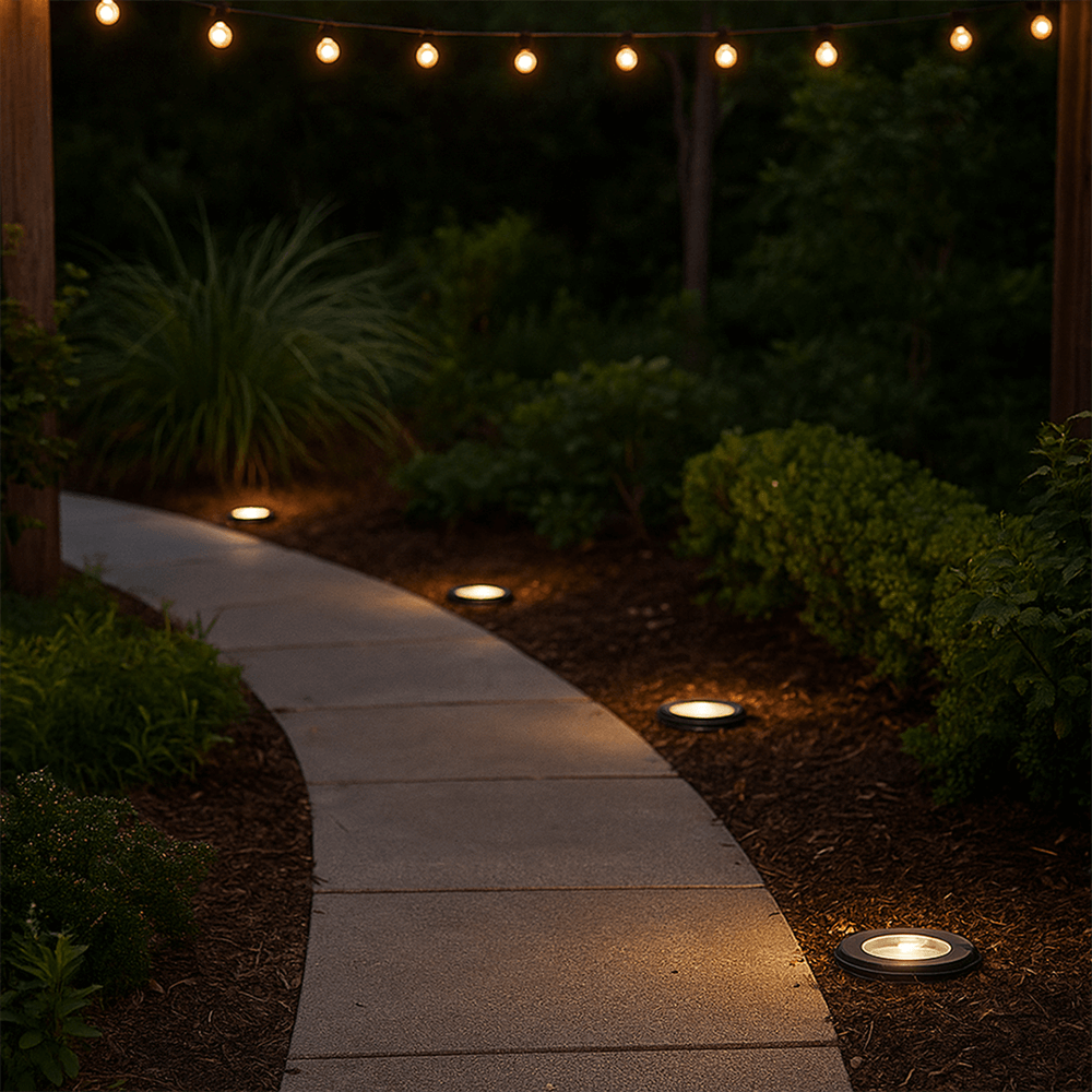 120V Cast Aluminum In Ground Well Light w/ Open Face Cover - DW4751 - DABMAR 120V Cast Aluminum In Ground Well Light w/ Open Face Cover - DW4751 - DABMAR