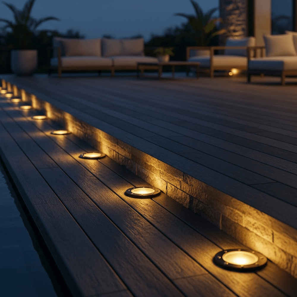 120V Cast Aluminum In Ground Well Light w/ Open Face Cover - DW4751 - DABMAR