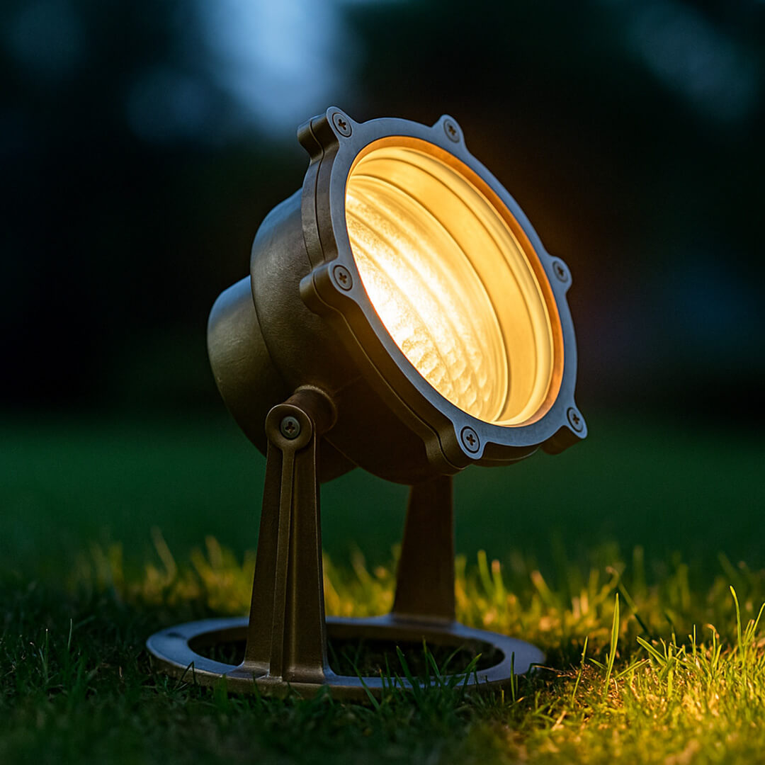 12V Submersible Brass Underwater Fountain Light - LV308 - DABMAR