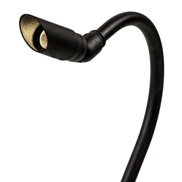 Gooseneck Close Up, Textured Black