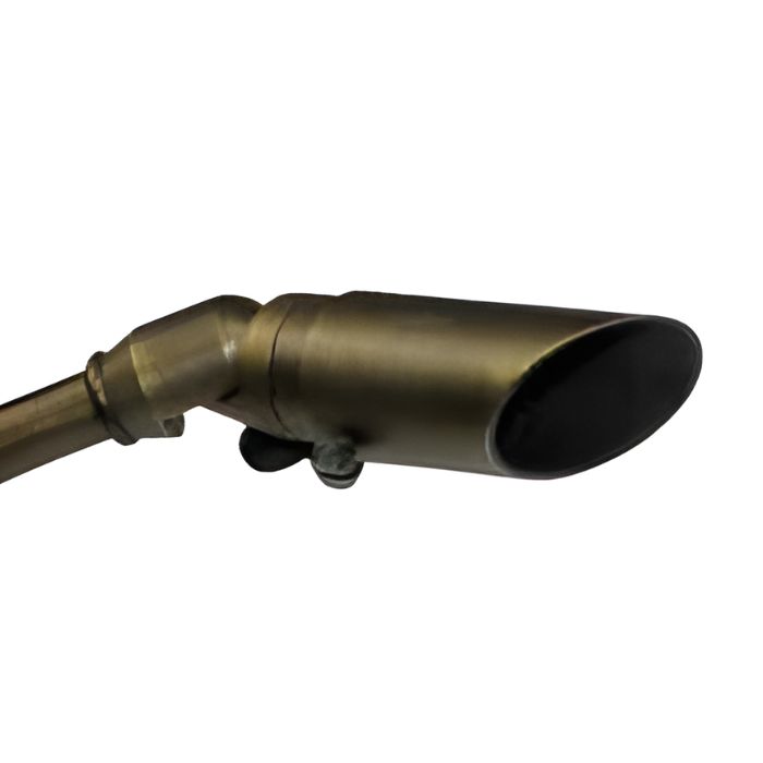 Cast Brass Micro LED Gooseneck Sign Light with Angle Shield, 12V - OGN-R32