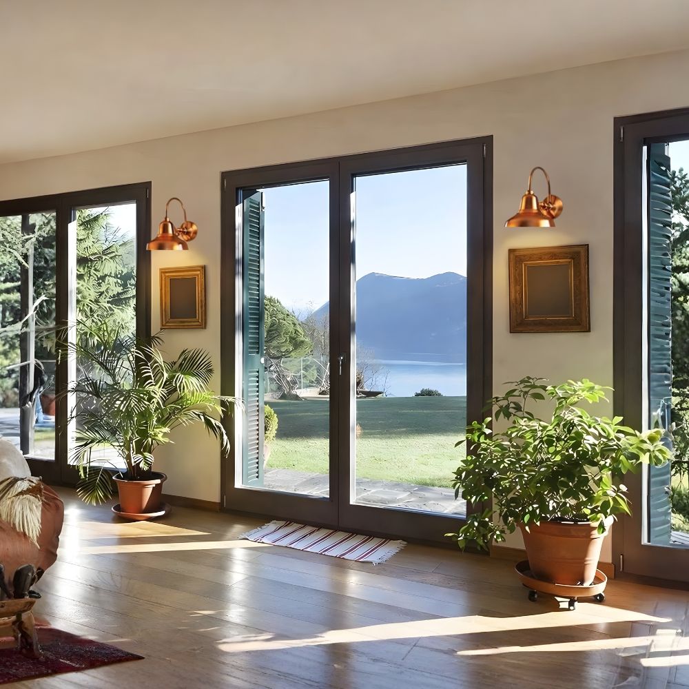 16” Super Duty LED Gooseneck Barn Light, Real Natural Raw Copper, Tough Weather Rated – OGN-925-RC