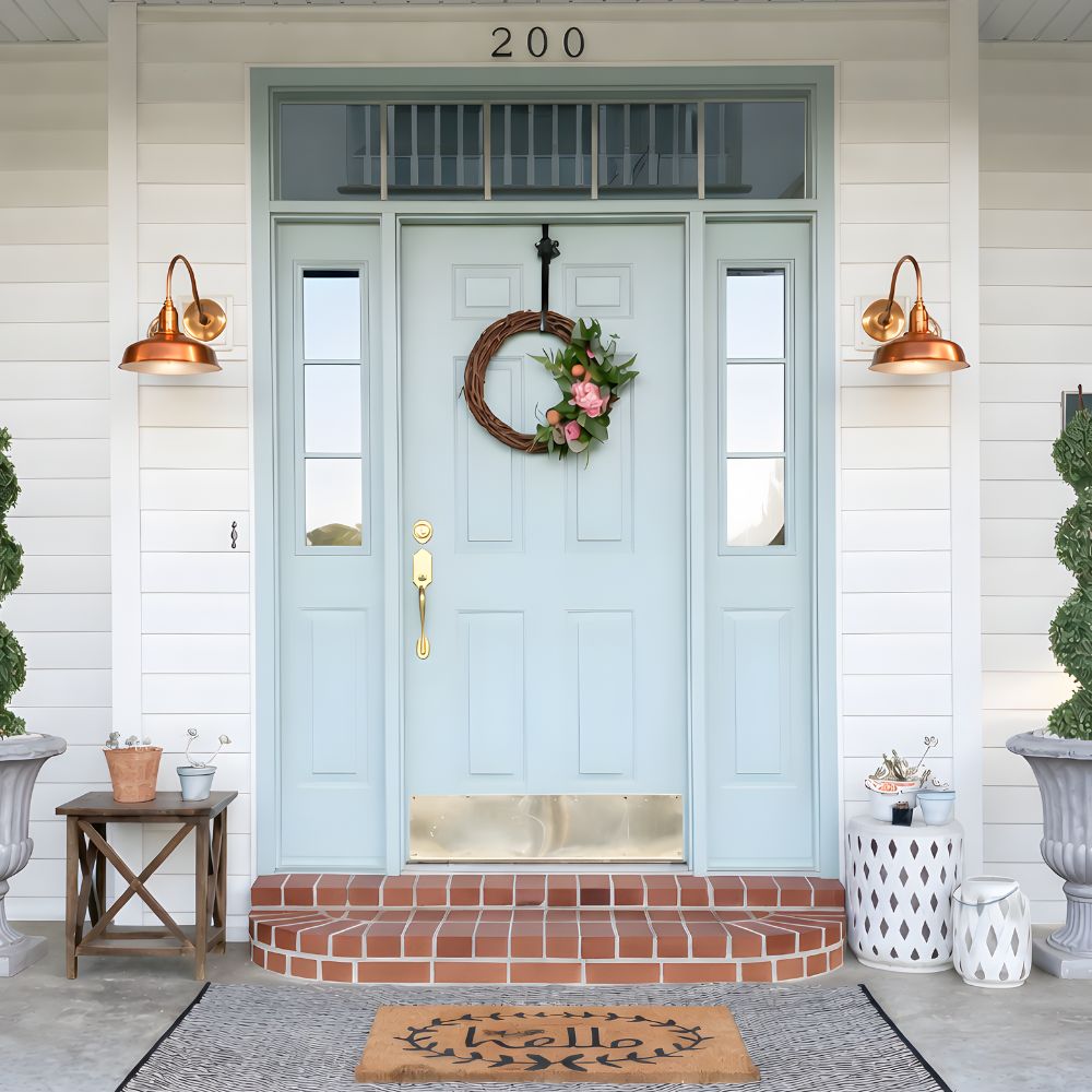 16” Super Duty LED Gooseneck Barn Light, Real Natural Raw Copper, Tough Weather Rated – OGN-925-RC